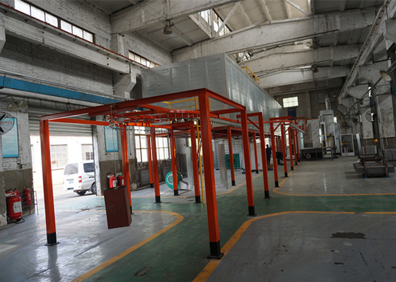 Adjustable Speed Industrial Automatic Powder Coating Plant 380V Customized Voltage