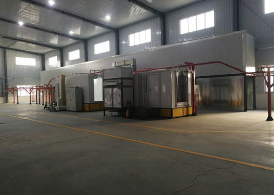 Automatic Recycling PP Large Powder Coating Booth High Efficient