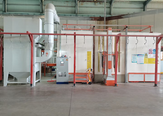 Quick Color Change Electrostatic Powder Coating Spray Booth  Length 2600mm