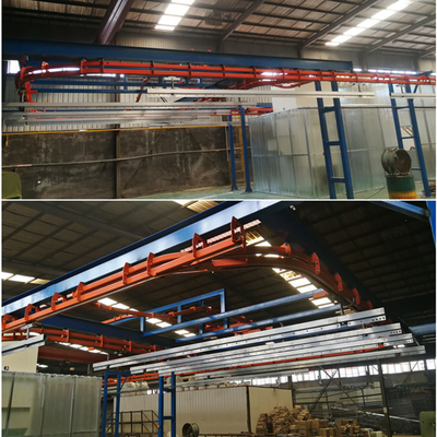 High Efficiency Electrostatic Automatic Powder Coating Plant Line New Condition