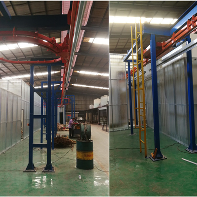 High Efficiency Electrostatic Automatic Powder Coating Plant Line New Condition