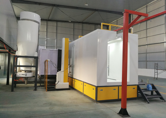 Automatic Recycling PP Large Powder Coating Booth High Efficient