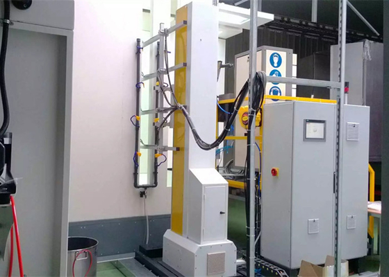 Customized Voltage PLC Control Powder Coating Spray Booth For Automatic Painting System