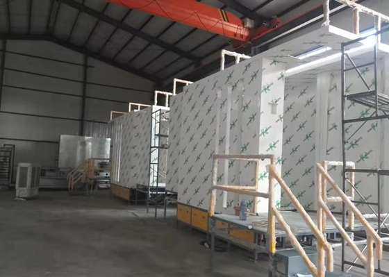 Multi Cyclone Recovery Electric Powder Coating Paint Booth Fast Color Change