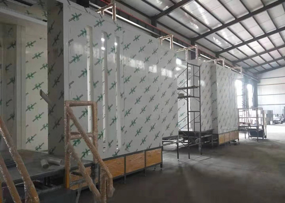 Multi Cyclone Recovery Electric Powder Coating Paint Booth Fast Color Change