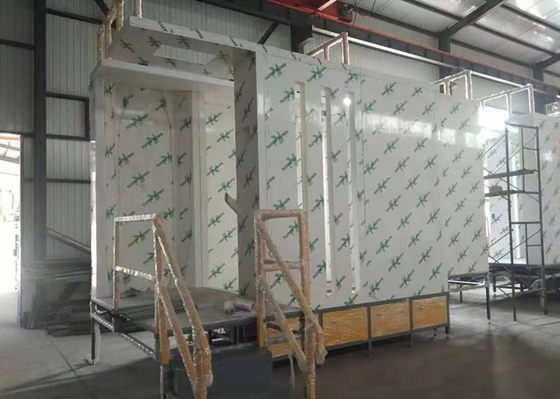 Multi Cyclone Recovery Electric Powder Coating Paint Booth Fast Color Change